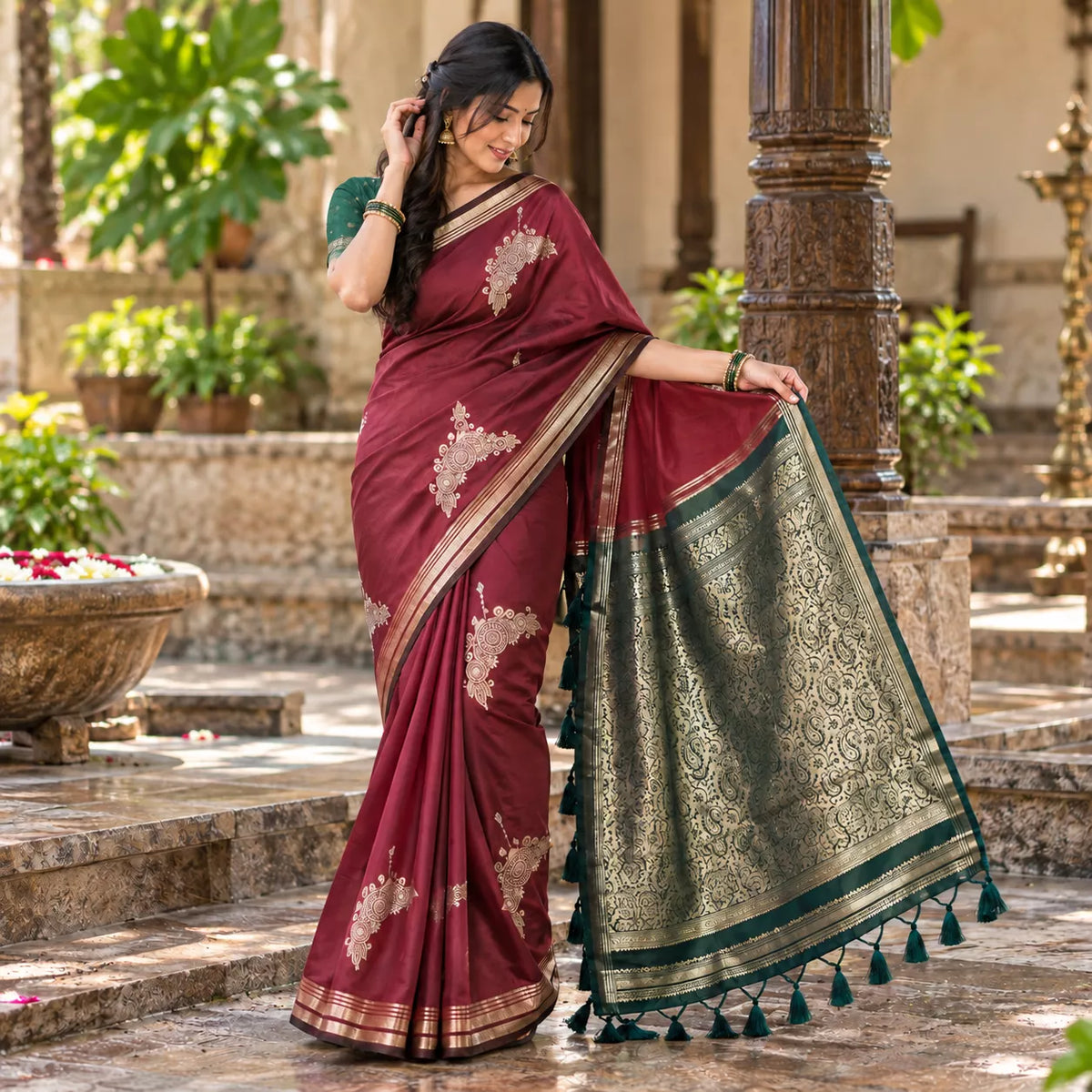 Bansi Silk-KSV-5092-Maroon
