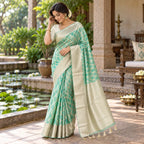 Nylon Cotton-KSV13033-Aqua Green