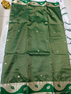 Dupion Crep Silk-KSV5053-Dark Green